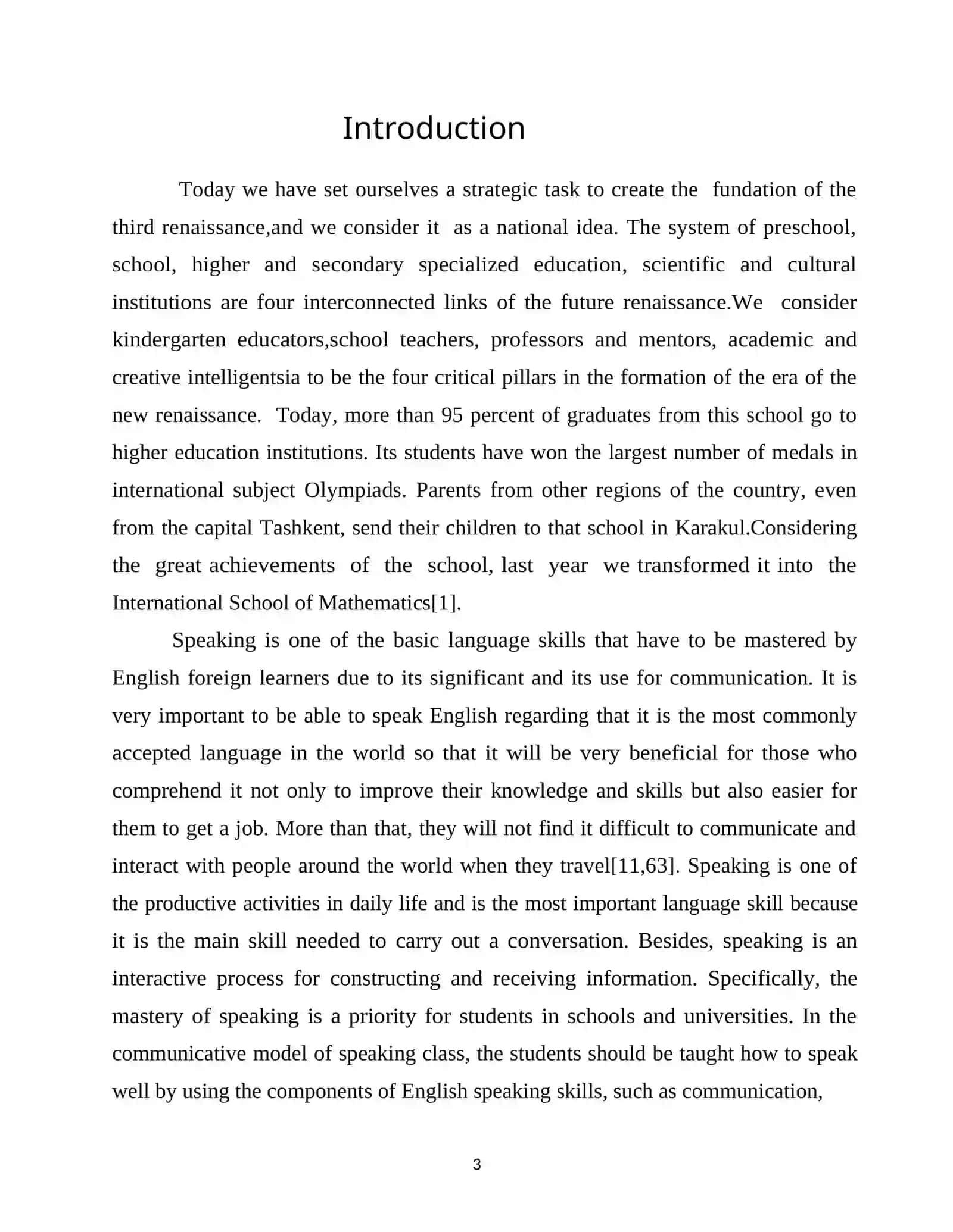 Course Work on Improving Speaking Skills 3