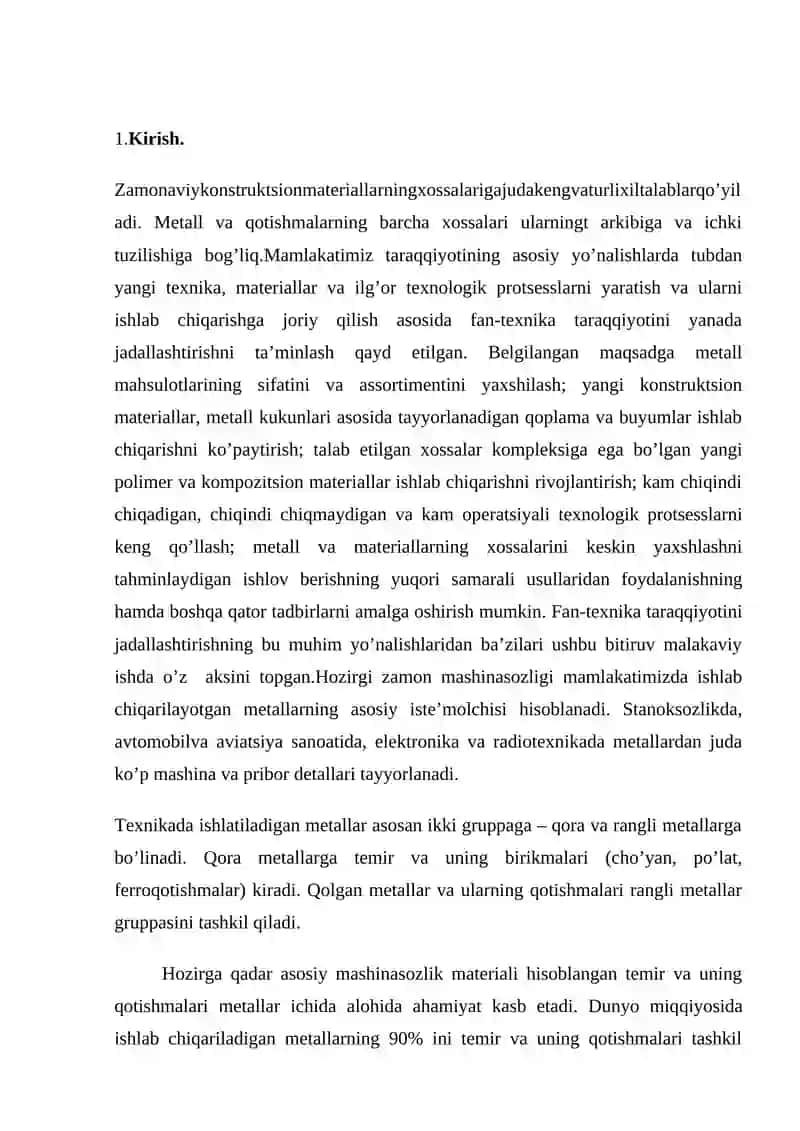 METALL KRISTALLARDAGI NUQSOHLARNI MEXANIK XOSSALARIGA TA’SIRINI O’RGANISH 3