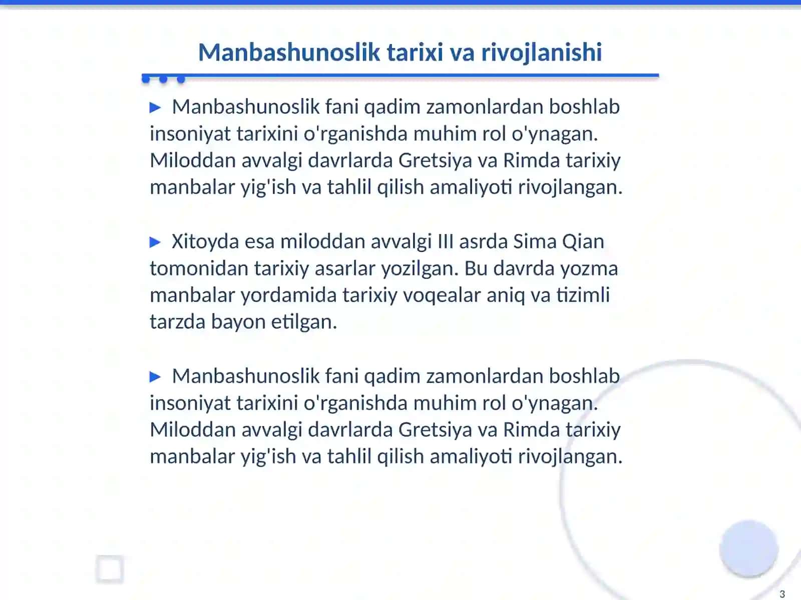 Manbashunoslik fanining maqsad va vazifalari 3