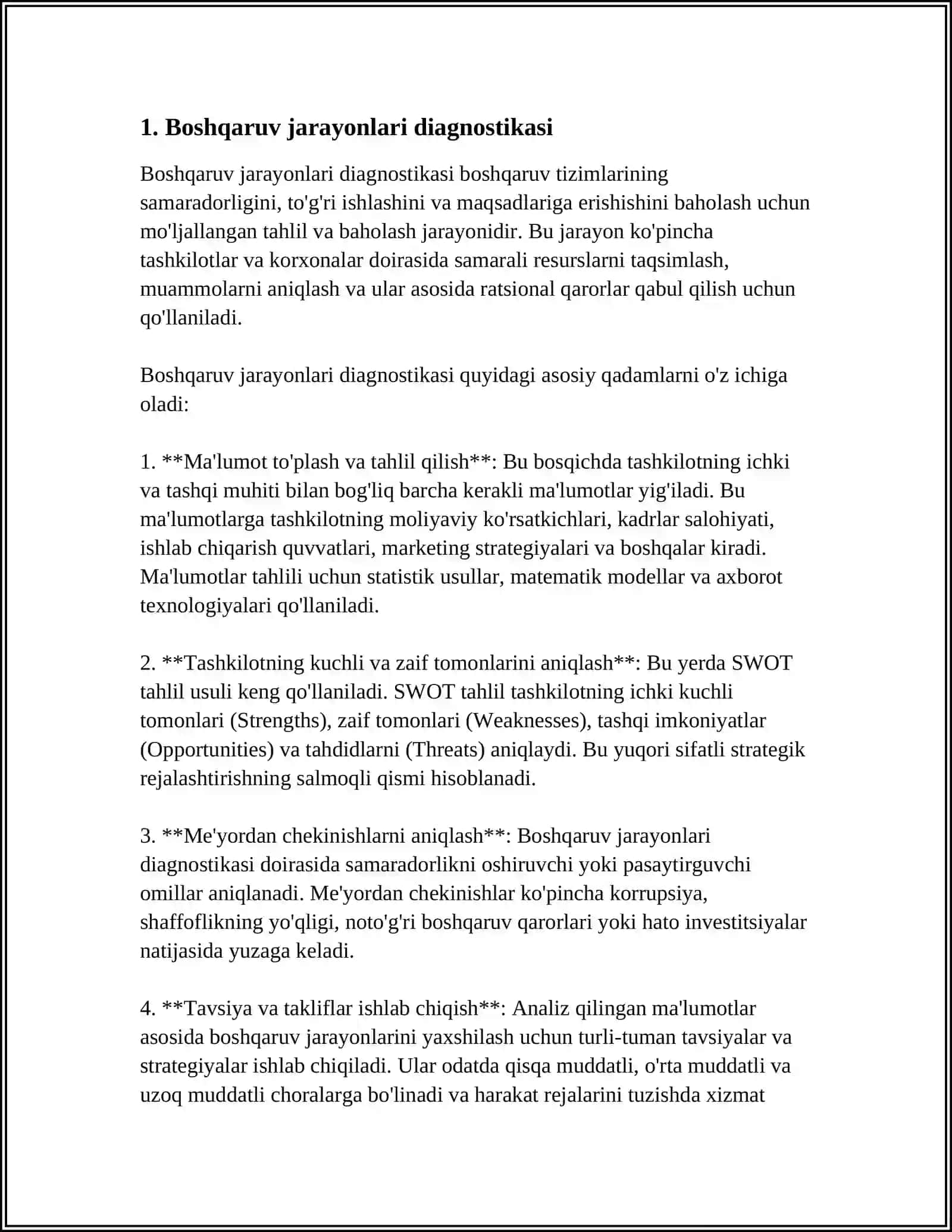 BOSHQARUV DIAGNOSTIKASI.KASBIY SARALASH 3