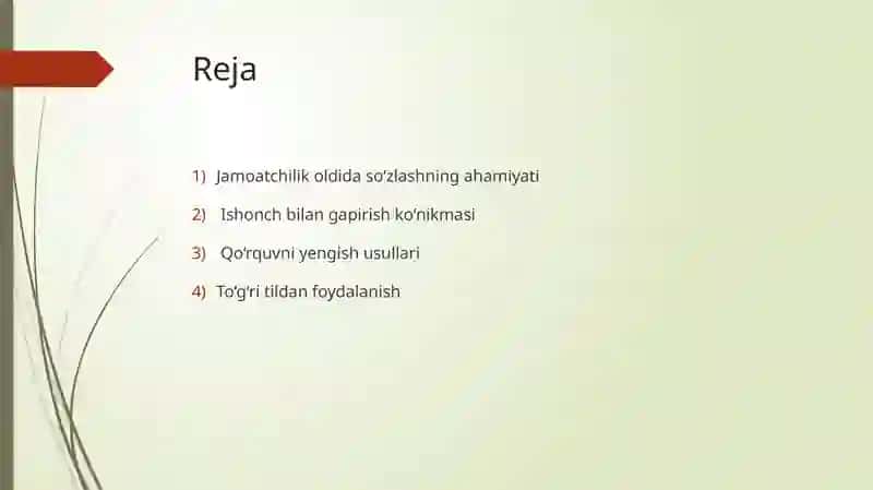 Jamoatchilik oldida ishonch bilan, to’ri va qiziqarli tildan foydalangan holda gapirish 3