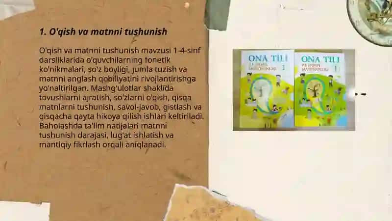 Boshlanĝich sinf 1-4- sinf darsliklari mazmuni 3