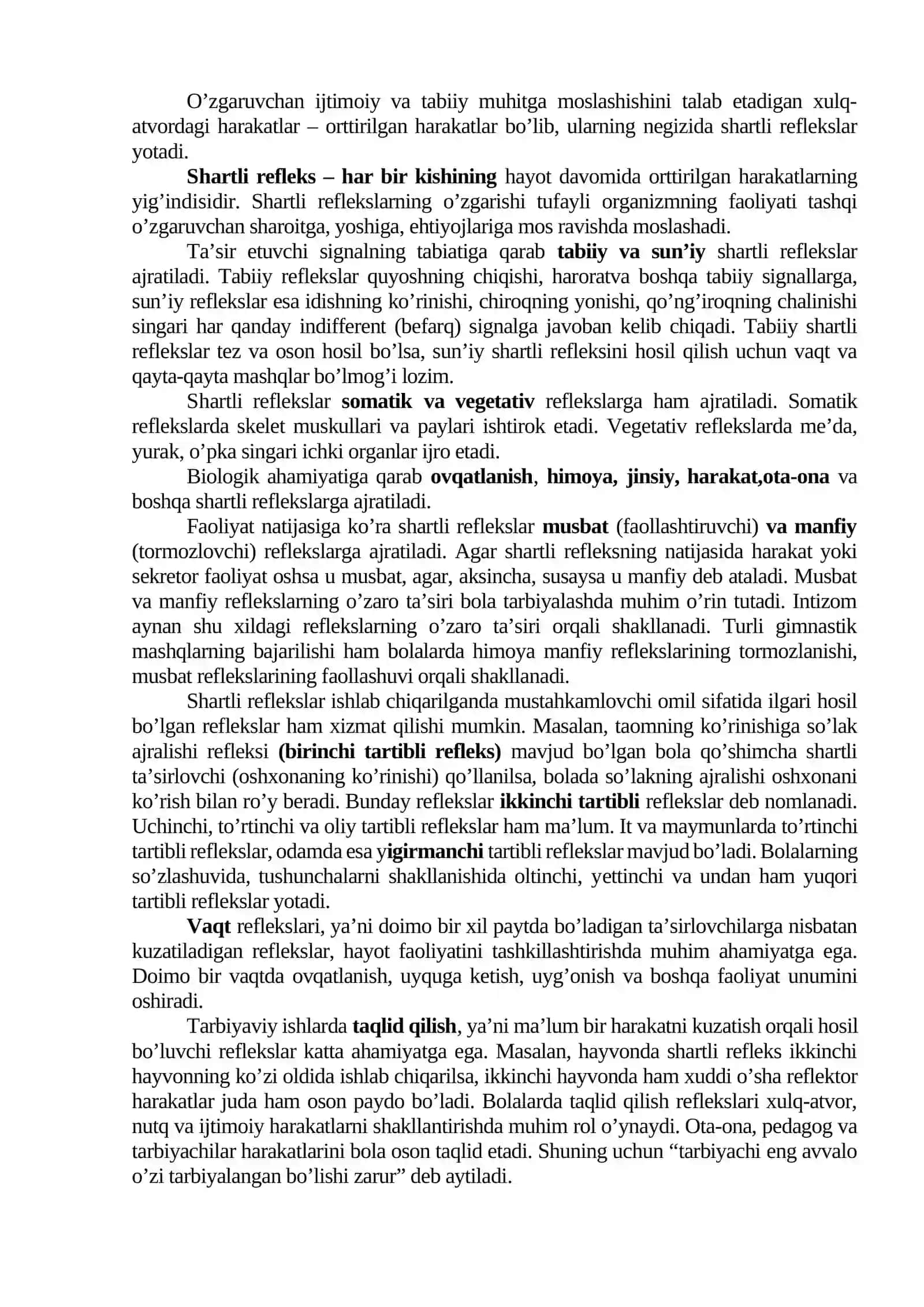 Oliy nerv faoliyaty Va Uning yoshga oid hususiyatlari 3