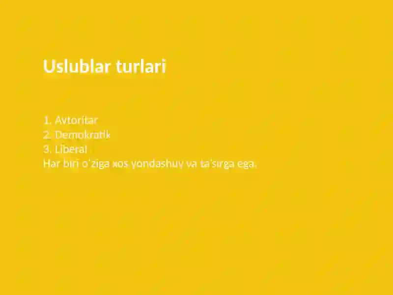 Dars o‘tish uslublari 3