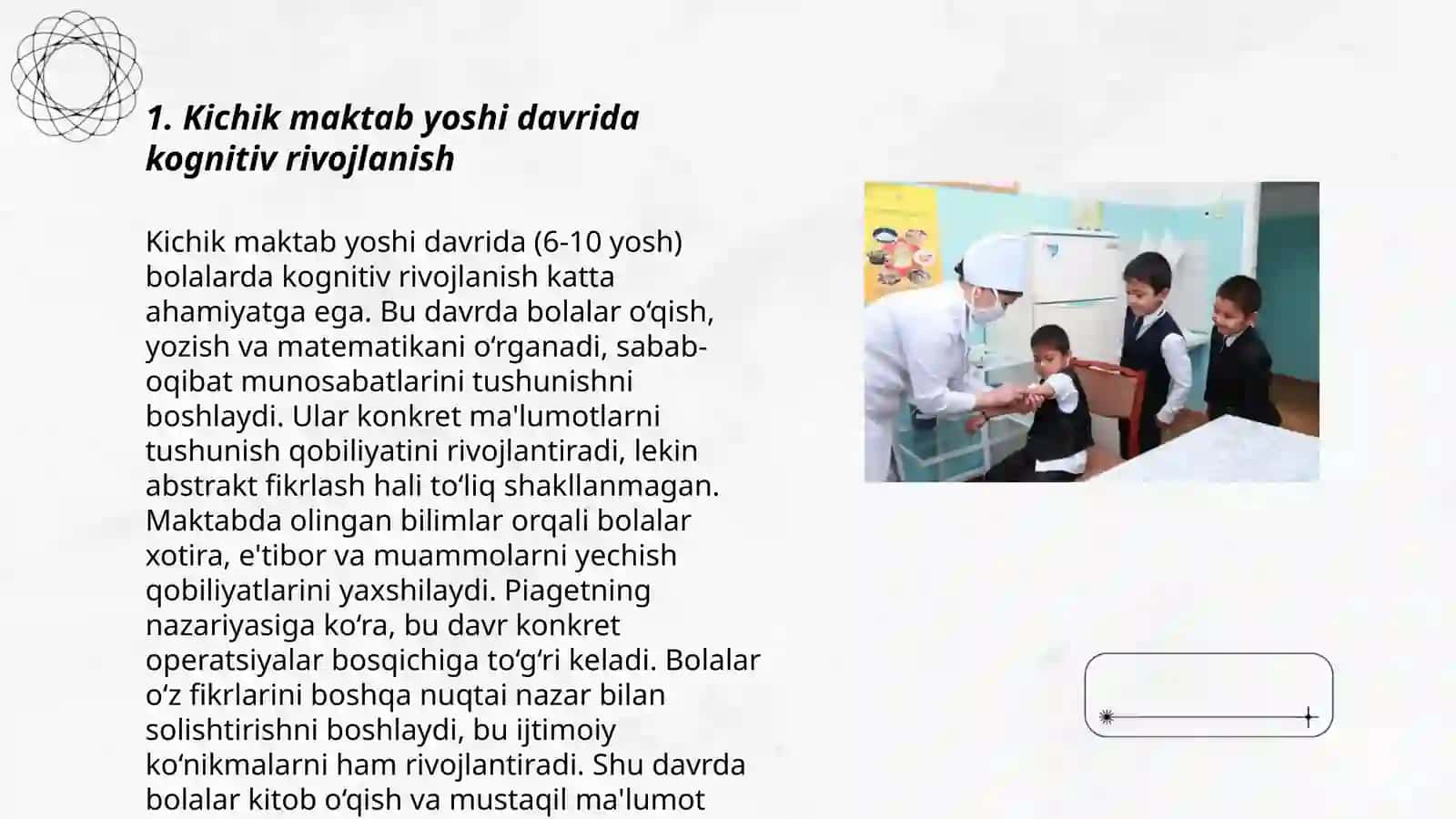 Kichik maktab yoshi davrida psixik rivojlanish xususiyatlari 3