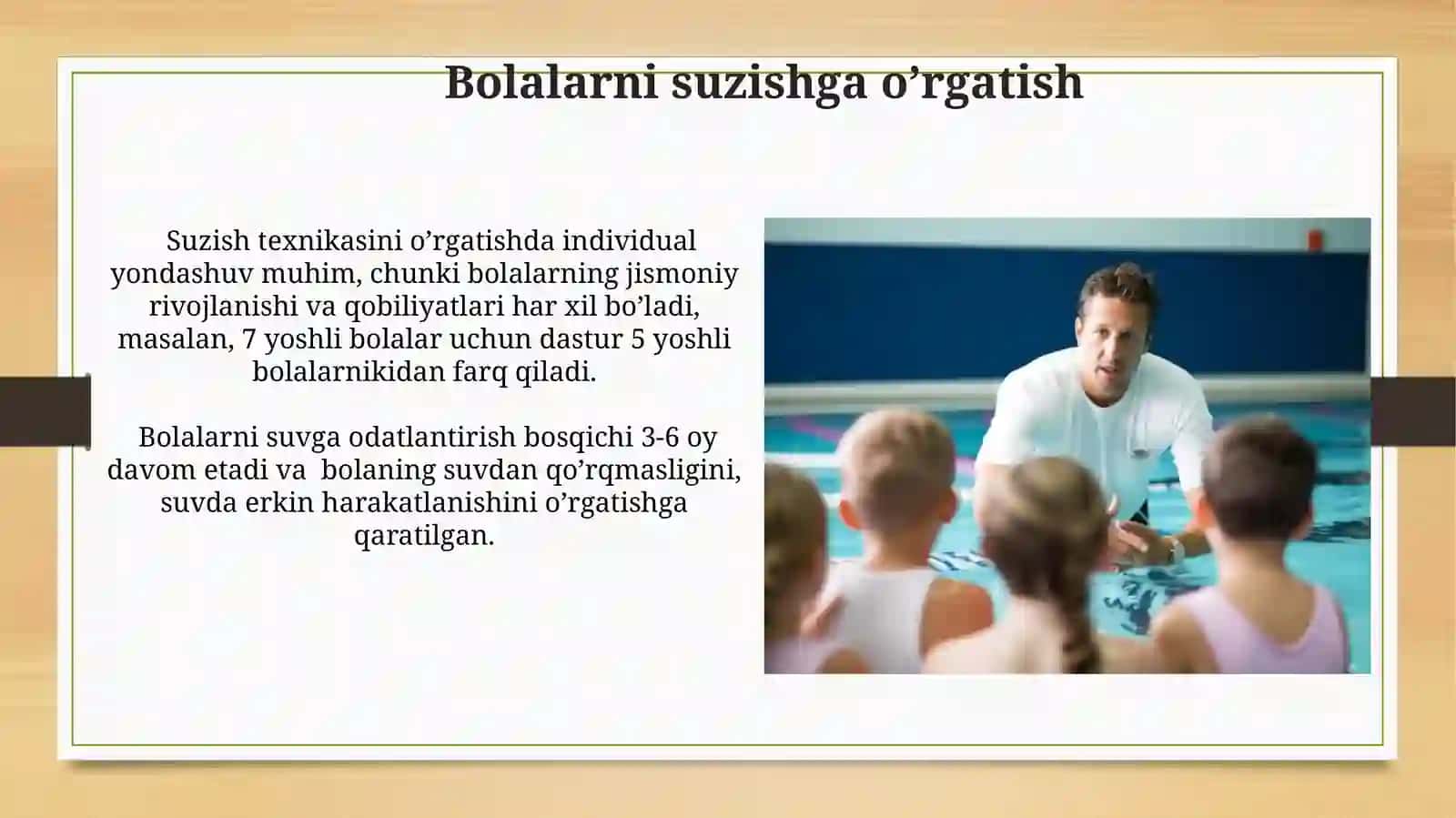 Suzishning usullarini o'rgatish 3