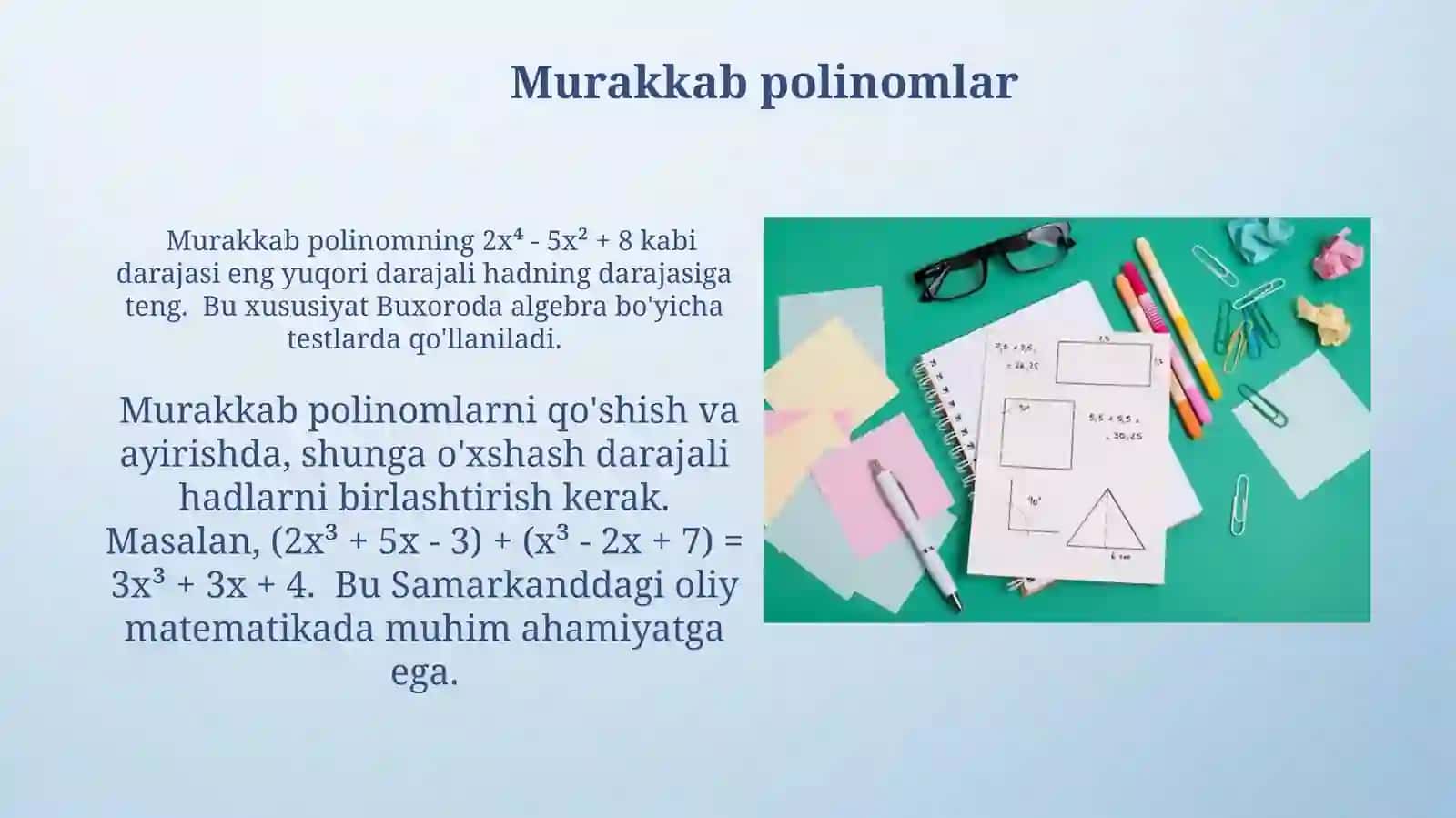 Murakkab polinomlar 3
