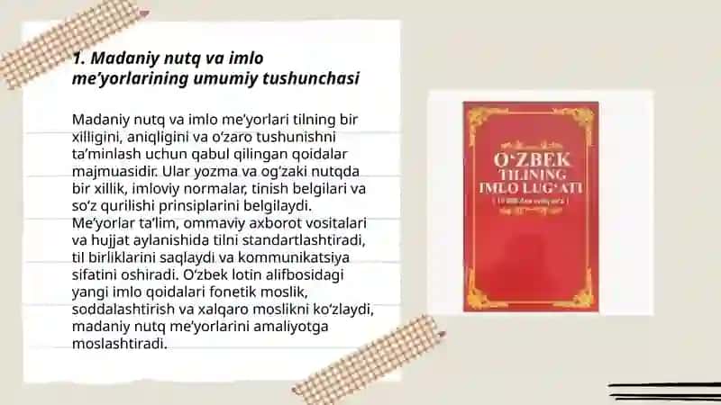 Madaniy nutqning imlo meyorlari.Oʻzbek lotin alifbosidagi yangi imlo qoidalari 3
