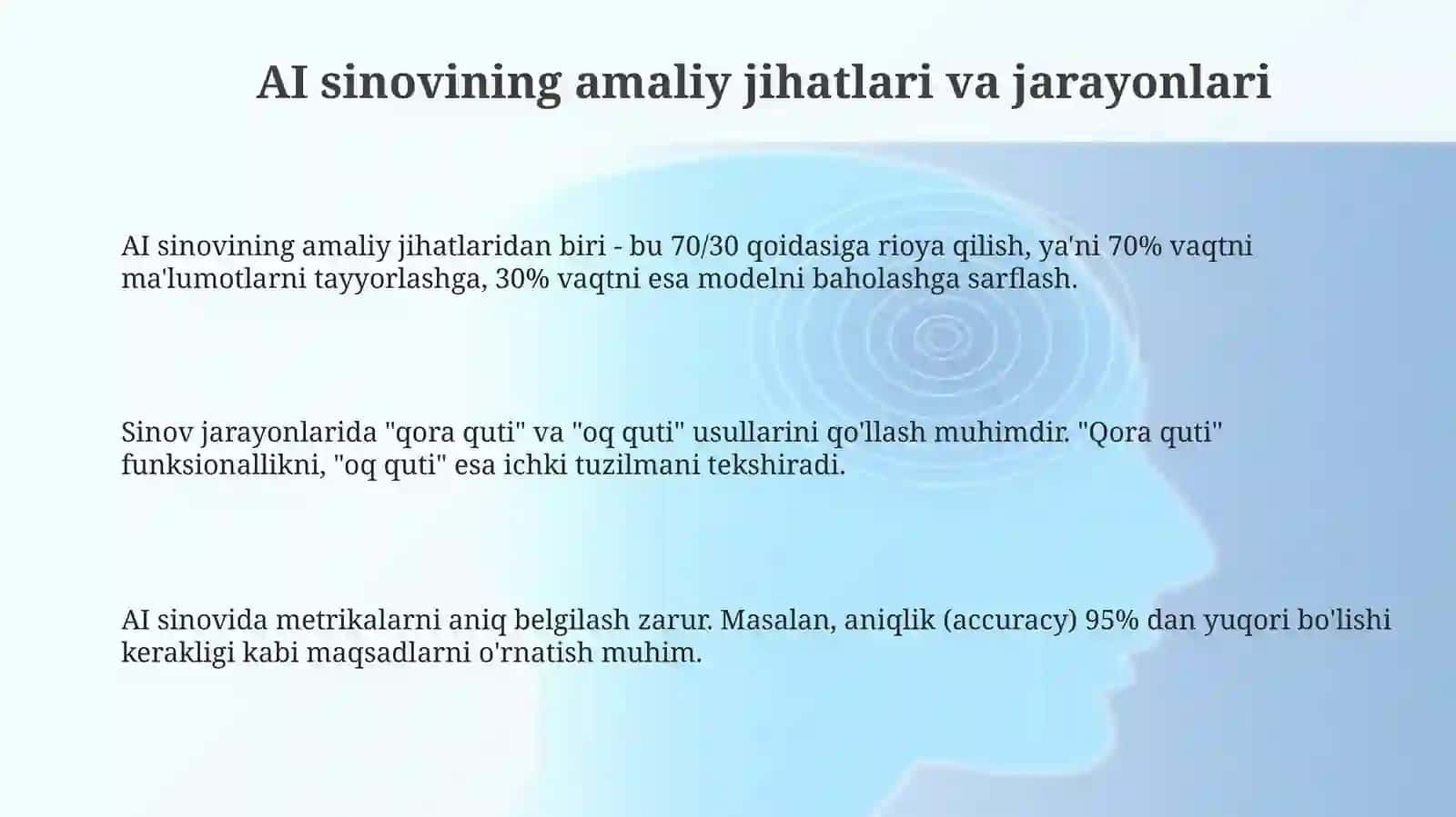 Testlashtirishning amaliy va etik jihatlari 3