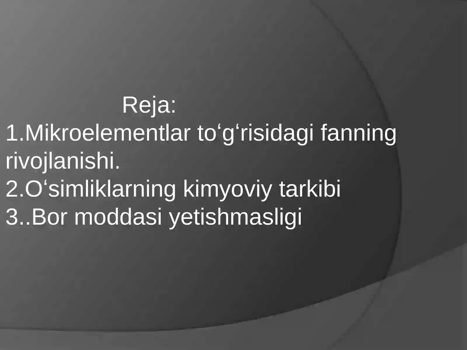 MIKROELEMENTLARNINGOʻSIMLIKLARHAYOTIDAGI AHAMIYATI 3