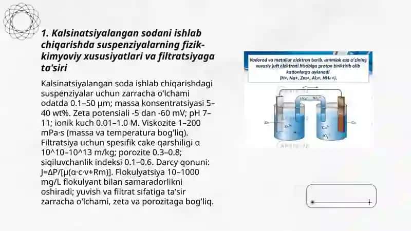 Kalsinatsiyalangan soda olishda filtratsiya jarayonining fizik kimyoviy asoslari va mashinalari 3
