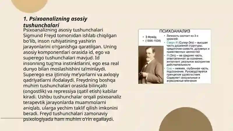 Psixoanalizning asosiy tushunchalari 3