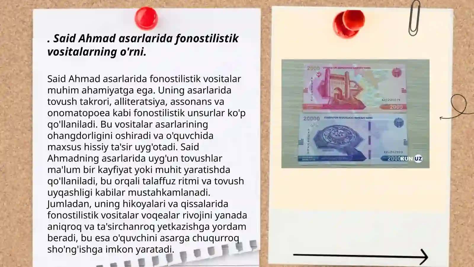 Said Ahmad asarlaridan fonostilistik vositalarga misollar topish va ularni tahlil qilish 3