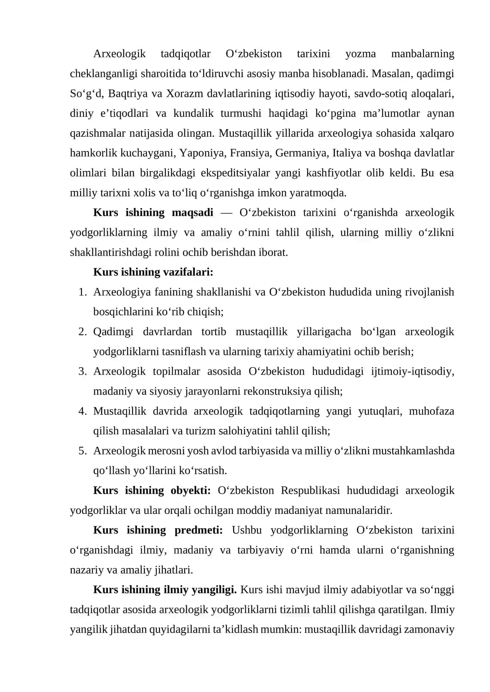 O'Ikamiz tarixini o'rganishda arxeologik yodgorliklarning o'rni 3