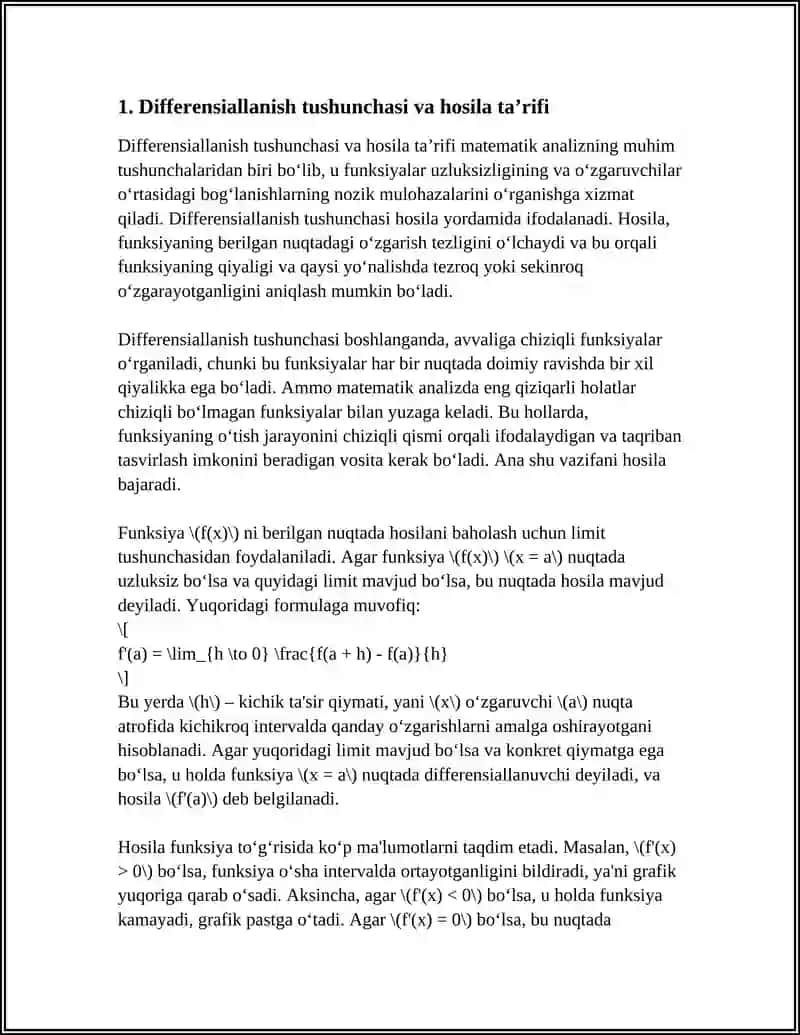 DIFFERENSIALLANUVCHI FUNKSIYALAR VA ULAR UCHUN ASOSIYTEOREMALAR 3