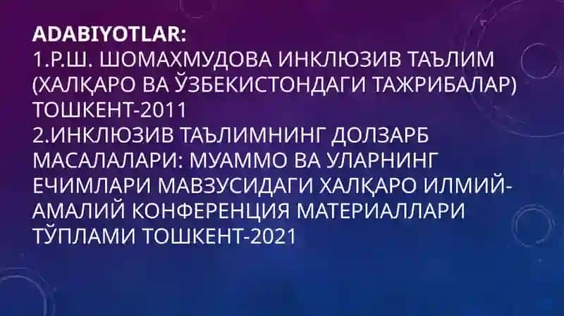 Inklyuziv ta’limga jalb qilish bosqichlarida amalga oshiriladigan ishlar 3