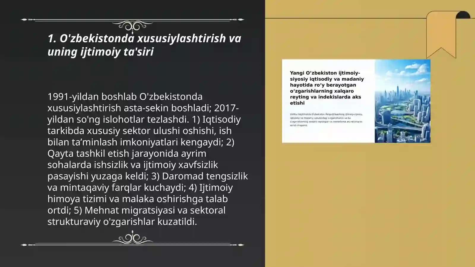 Õzbekiston va Jahon davlatlarida iqtisodiy islohotlar va ijtimoiy siyosat 3