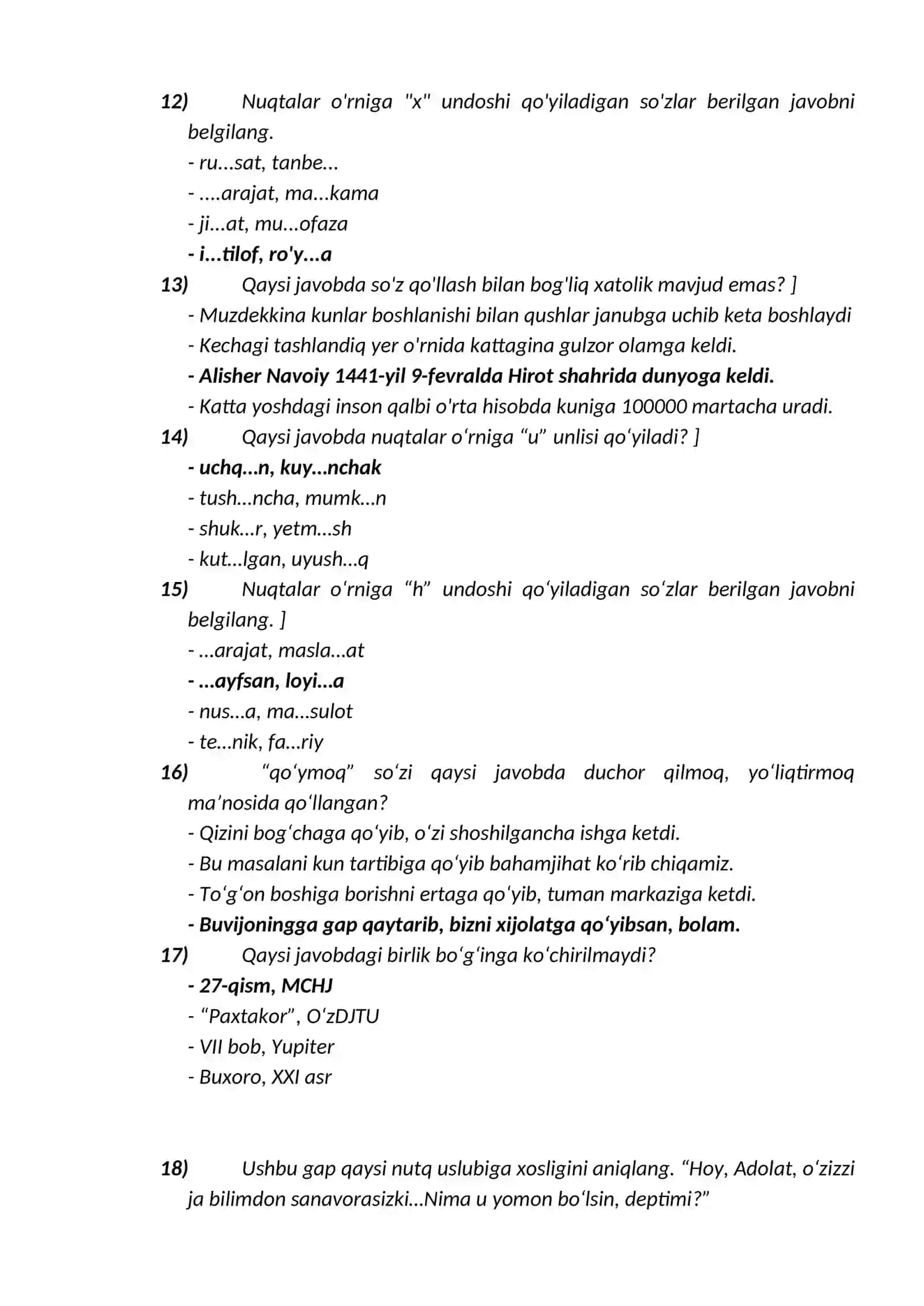 DAVLAT TILIDAN ARGOS JAVOBLARI 3