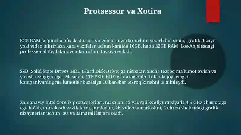 Shaxsiy kompyuter qurilmalari 3