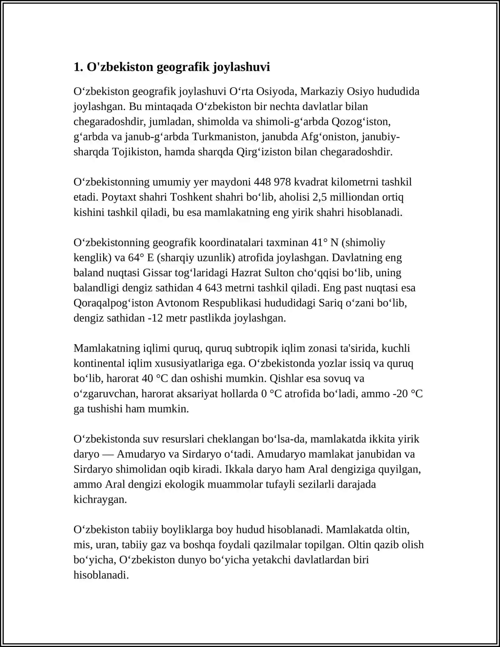 O'ZBEKISTON MODULI VA UNING XUSUSIYATLARI 3