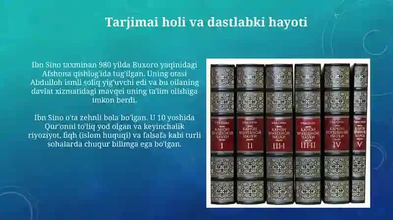Abu Ali Ibn Sino ijodi va faoliyati 3
