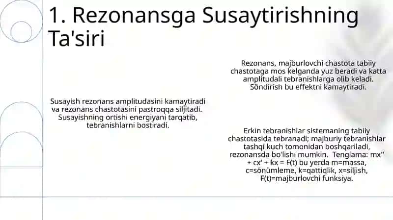 Mexanik tebranishlar tenglamasi 3