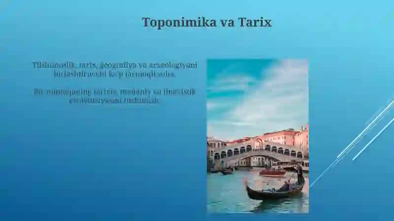 Toponimika fanining maqsad va vazifalari 3