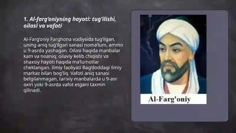 Al-farg’oniy hayoti va ijodi 3