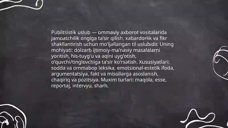 Publitsistik uslub haqida 3