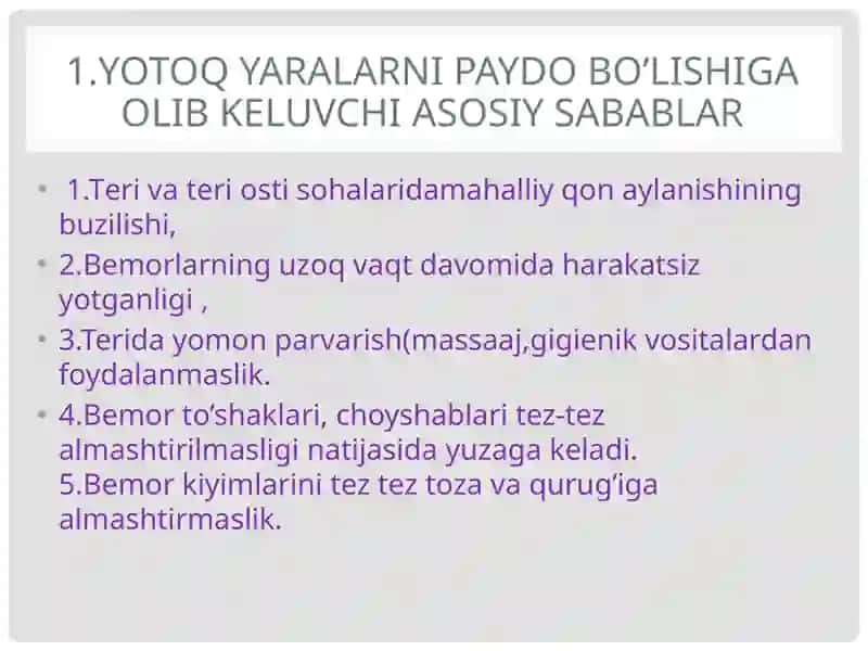 Yotoq yara 3