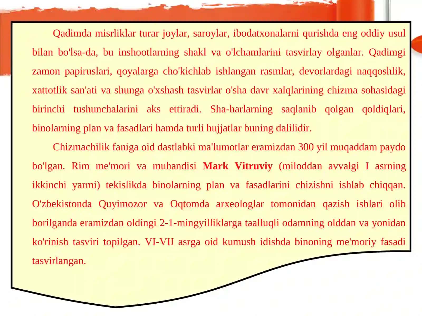 1-mavzu: Chizmachilikning paydo bo'lish tarixi 3