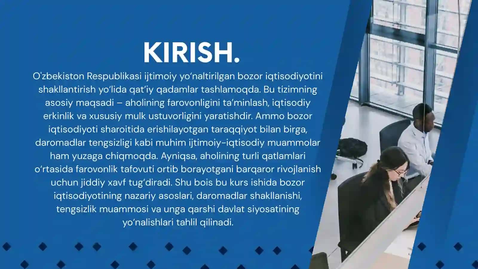 Bozor Iqtisodiyoti Sharoitida Aholi Daromadlari va Davlatning Ijtimoiy Siyosati 3