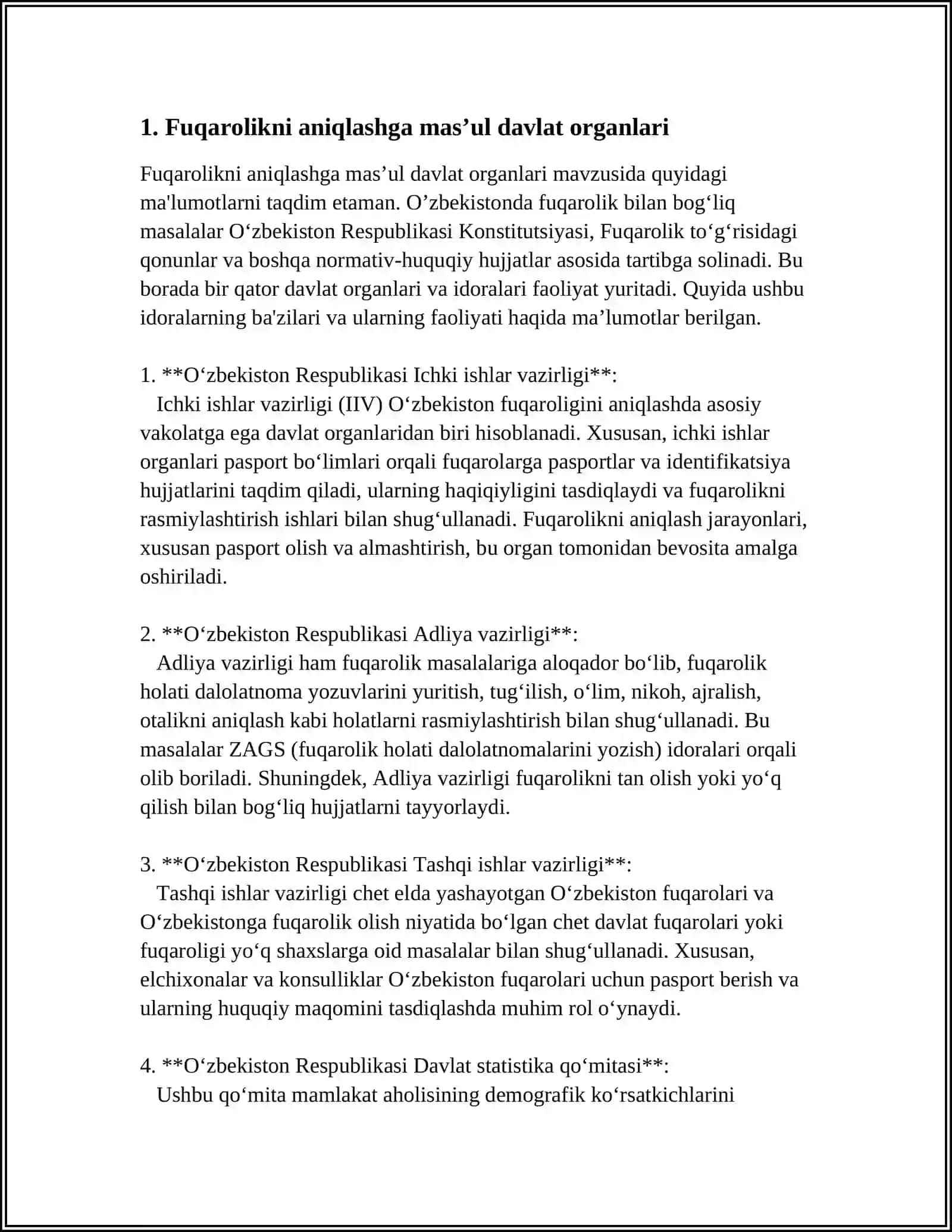 FUQAROLIK MASALASI BILAN SHUGʼILLANUVCHI DAVLAT ORGANLARI 3