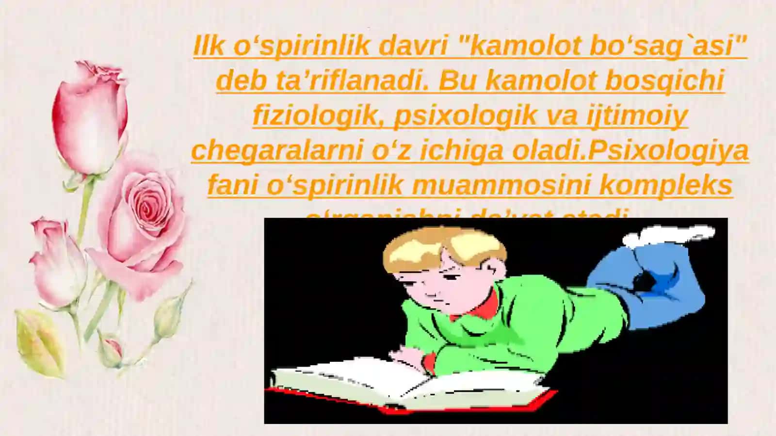Ilk o'spirinlik va yoshlik davrida psixik rivojlanish xususiyatlari 3