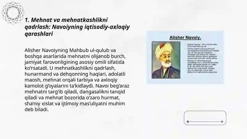 Alisher Navoiyning Mahbub ul qulib va boshqa asarlaridagi iqtisodiy gʻoyalar 3