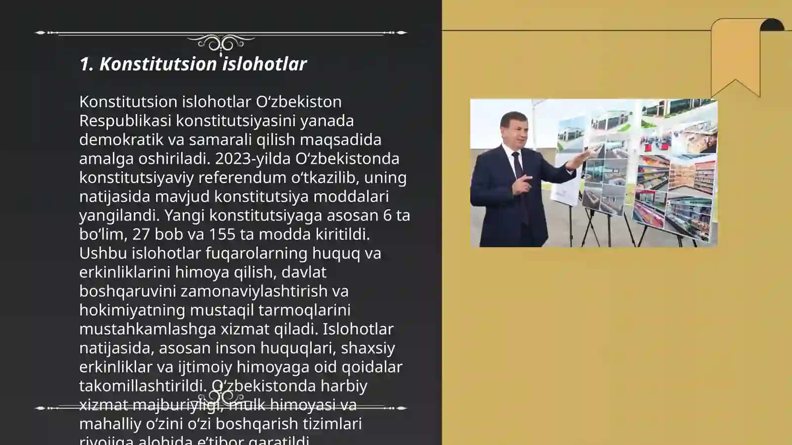 Mustaqillik yillarida Oʻzbekistonda davlat boshqaruv tizimida amalga oshirilayotgan islohotlar 3