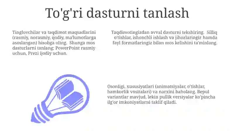 Taqdimot dasturlari (Power Point,Prezi,Focusky va boshqa dasturlar) 3