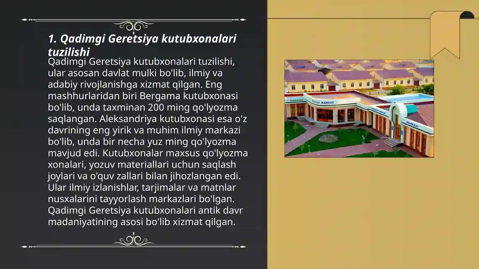 Qadimgi Geretsiya va Rimda kitobatchilik ishi va kutubxonalar 3