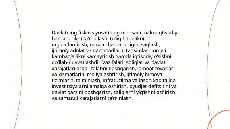 Davlatning fiskal va monetar siyosati 3