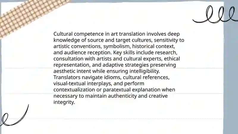 Translator's skills in translating works of art 3