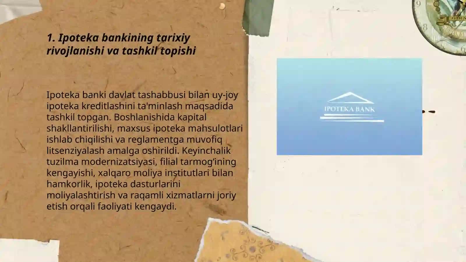 Ipoteka bank.tarixi strukturasi molyaviy taxlili divident siyosati 3