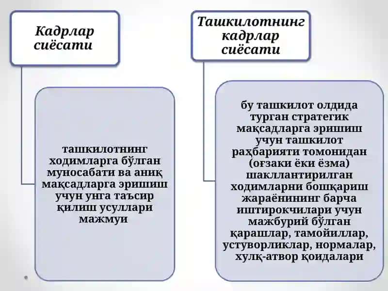 Инсон ресурсларини бошқариш сиёсати 3