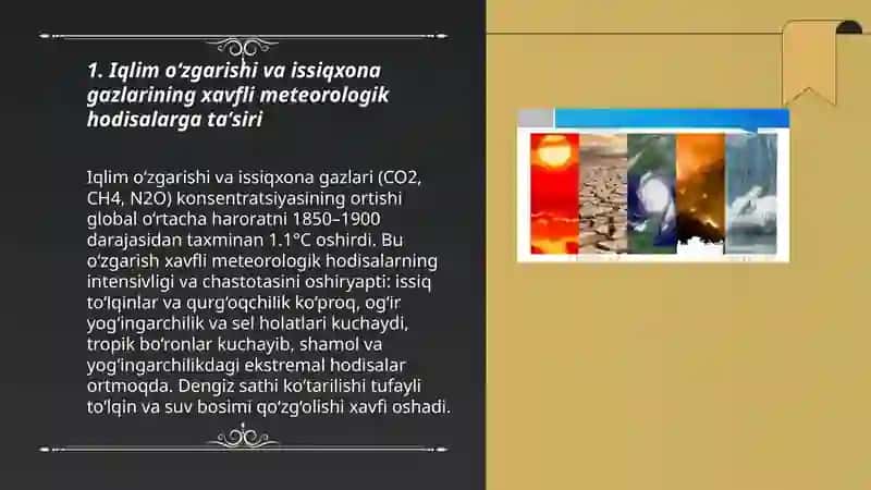 Iqlim o’zgarishi va xafli metrologik xodisalar 3