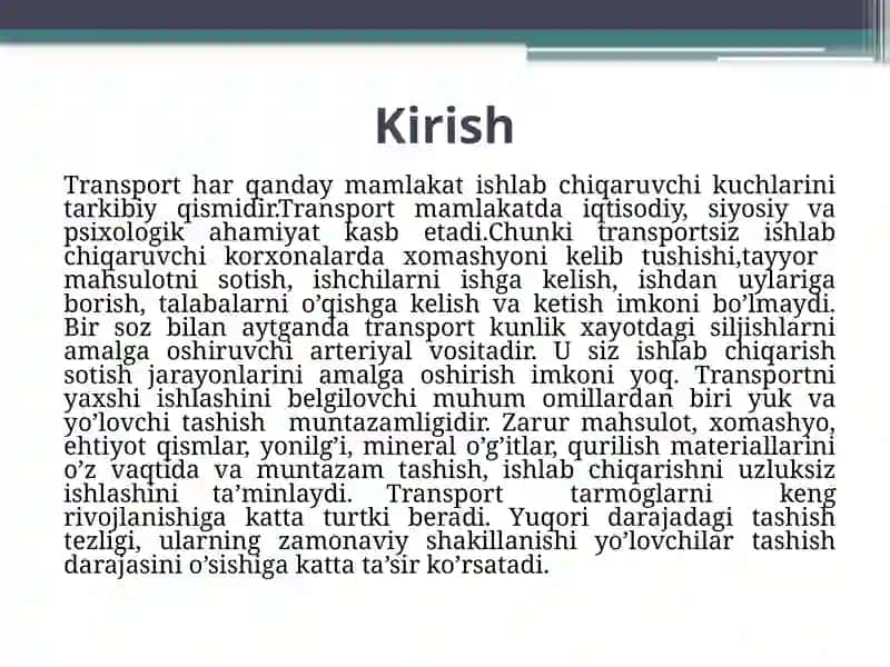 Ashiraliyev Zokirbekning Xalqaro Logistika Xizmatlari Tizimini Tayyorlash 3
