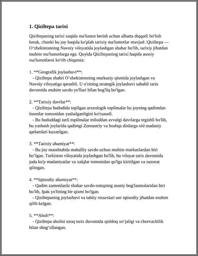 QIZILTEPA 3