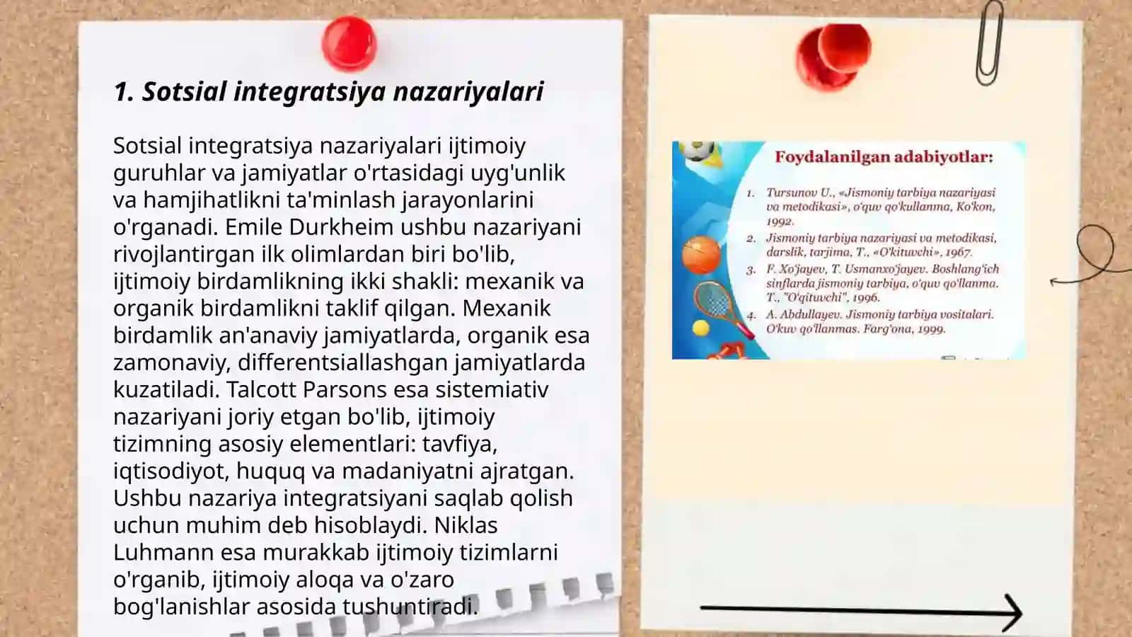 Sotsial òrganishlar nazariyasi 3