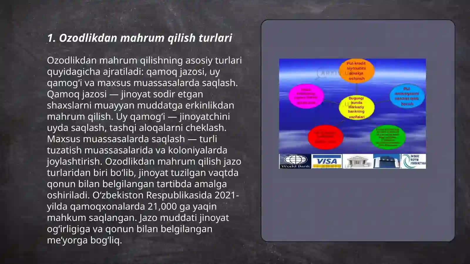 Ozodlikdan mahrum qilish jazosi va uning muddatlari by Abdimuratov Albakir 3