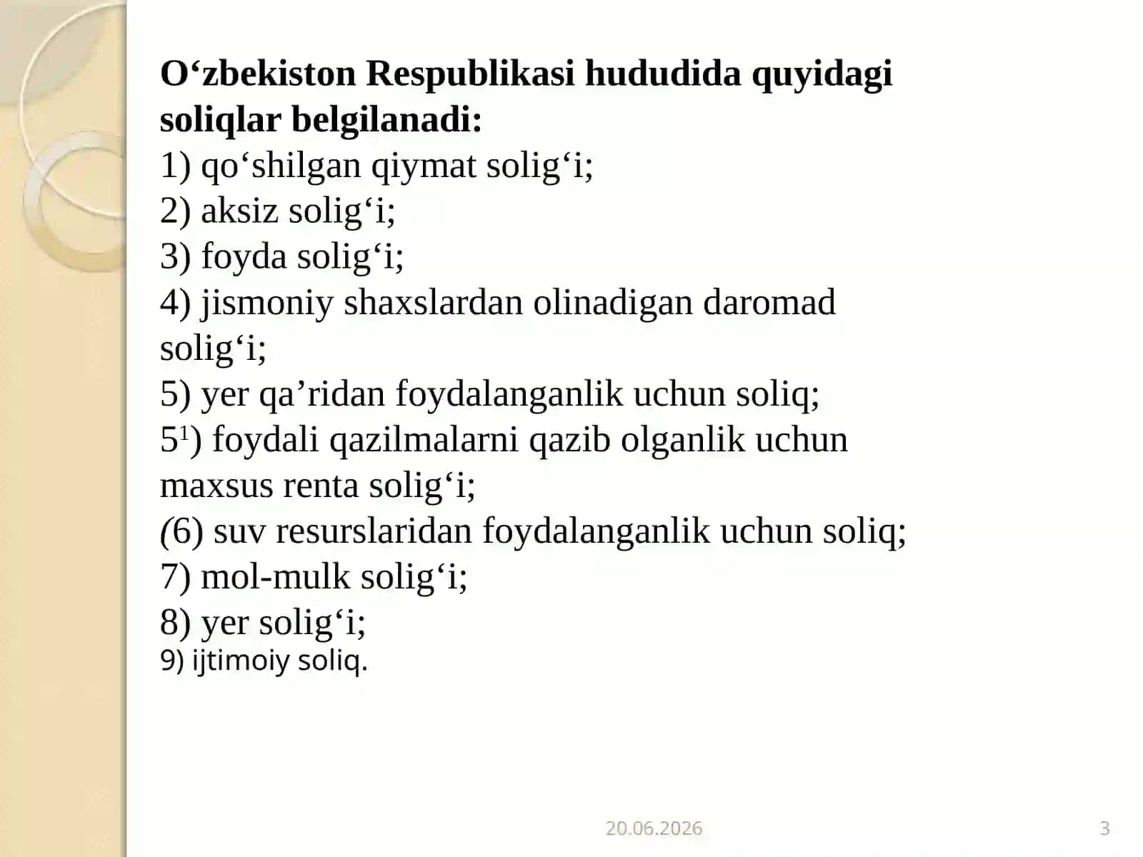 Mahalliy byudjetlardagi omadlar va xarajatlarini tartibga solish 3