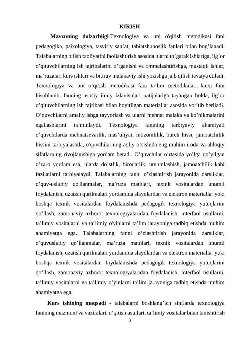 Texnik ijodkorlik va konstruksiyalash fanidan 3