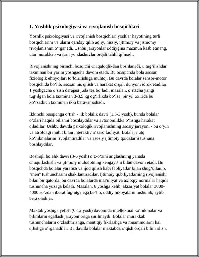 ILK OʻSPIRINLIK DAVRIDA SHAXSNI SHAKLLANISHI 3
